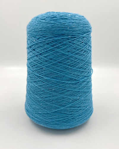 Пряжа Merino Paillettes, Italia, меринос, цвет ярко-голубой